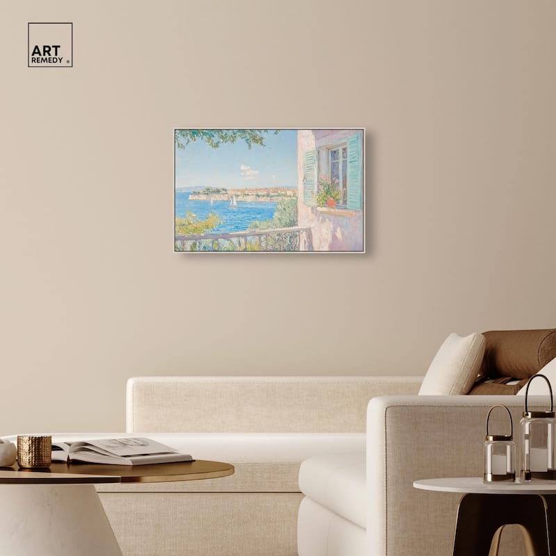 Mediterranean View Canvas by Art Remedy