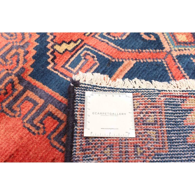 ECARPETGALLERY Hand-knotted Melis Vintage Red Wool Rug - 4'11 x 5'9