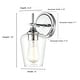 preview thumbnail 7 of 15, Millennium Lighting Ashford 1 Light Bathroom Wall Sconce with Clear Glass Shade in Multiple Finishes