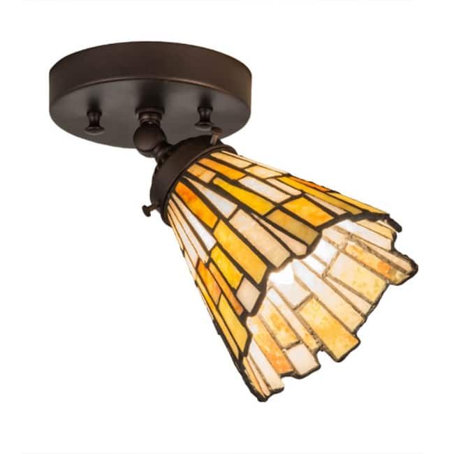 Meyda Tiffany 179065 Delta 5" Wide Semi-Flush Ceiling Fixture