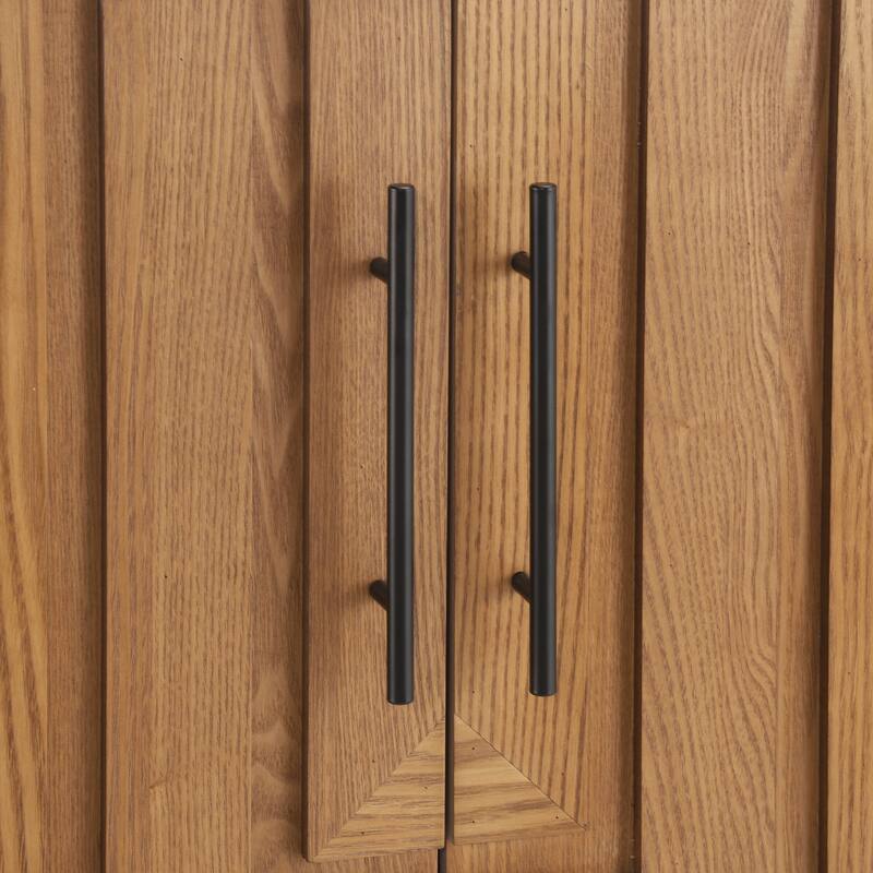 Wood Sideboard Buffet Cabinet, 67" Large Minimalist Credenza with Storage, Modern Accent Cabinet with 4 Doors