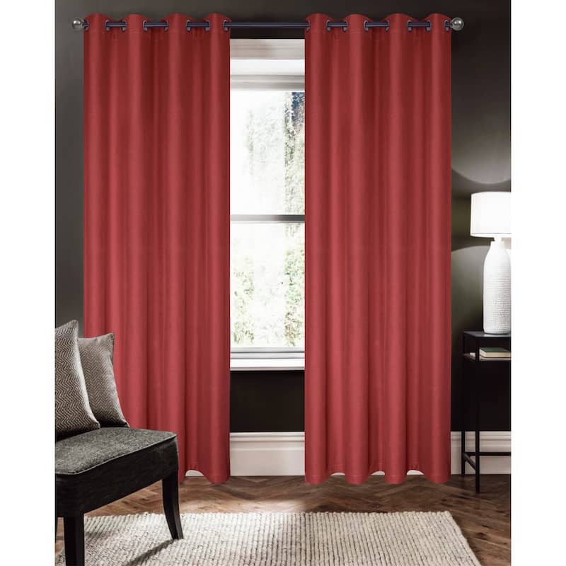 Barron Room Darkening Window Curtain Panel 84" - Burgundy