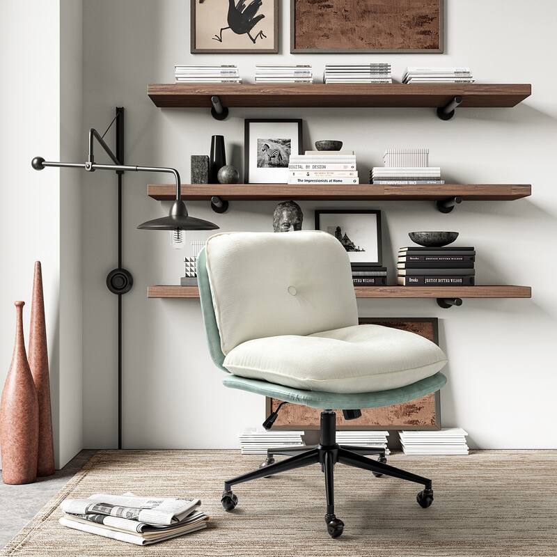Lindsay Modern Tilting Criss Cross Home Office Chair by HULALA HOME