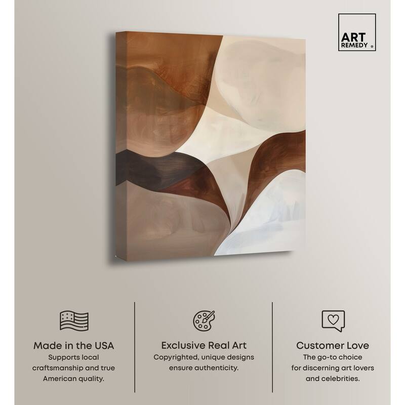 Art Remedy Dream Away Ii Gallery Wrapped Abstract Shapes 1 Piece Canvas Wall Art