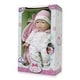 preview thumbnail 3 of 4, JC Toys La Baby Soft 11" Baby Doll, Pink with Blanket, Asian