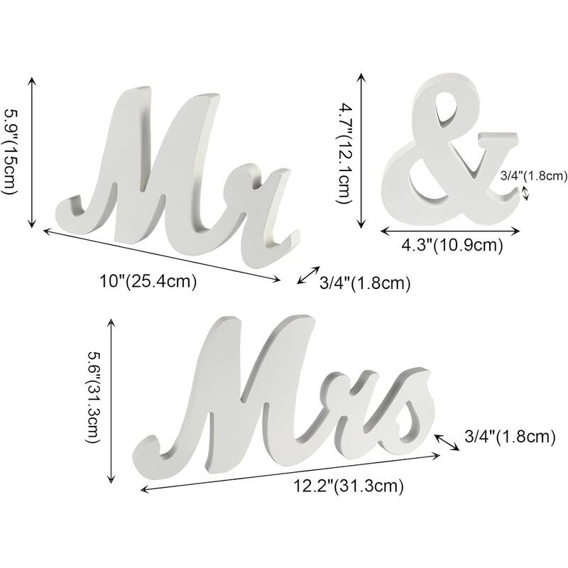 Mr & Mrs Sign Wedding Decorations, Rustic Anniversary Wedding Gift