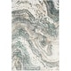 preview thumbnail 4 of 6, Nourison Illusion Indoor only Blue Abstract Area Rug - 5' 3" x 7'