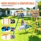 preview thumbnail 20 of 33, Swing Sets for Backyard, Toddler Swing Set Foldable Metal Stand, Easy to Assemble, Swingset Indoor/Outdoor