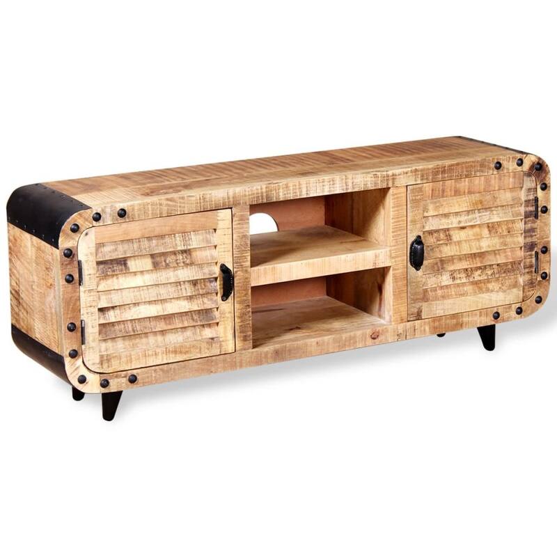 vidaXL TV Stand Rough Mango Wood 47.2"x11.8"x19.7"
