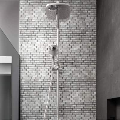 Merola Tile Hudson Subway Grey Eye 11-3/4" x 12" Porcelain Floor and Wall Tile