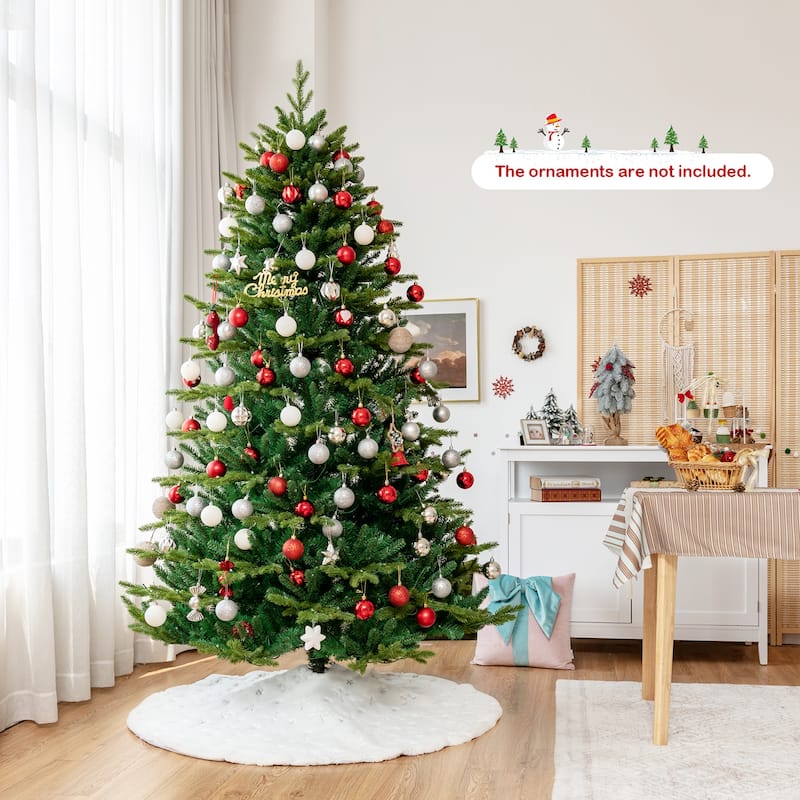 Gymax 6/7/8 FT Pre-lit Artificial Christmas Tree w/ APP Control & 15