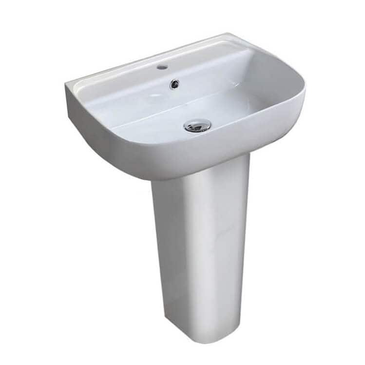 Nameeks CeraStyle 078500U-PED-One Hole Aqua 21-11/16" Rectangular