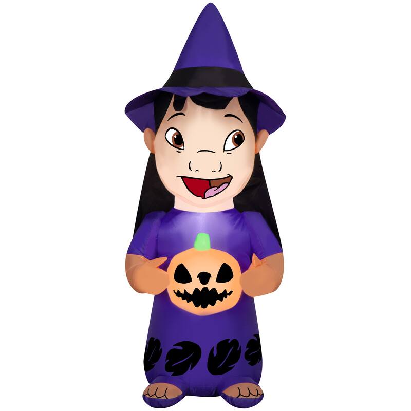 Airblown-Lilo w/ Witch Hat and Pumpkin-Disney