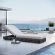 preview thumbnail 1 of 9, The Laze Moderno Outdoor Chaise Lounge - N/A Charcoal