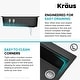 preview thumbnail 11 of 146, KRAUS Bellucci Workstation Topmount Drop-in Granite Kitchen Sink