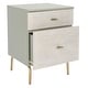 preview thumbnail 50 of 80, SAFAVIEH Genevieve 2-drawer Nightstand