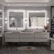 preview thumbnail 46 of 161, Large LED Bathroom mirror Tempered Glass Dimmable Anti-Fog Vanity Mirror