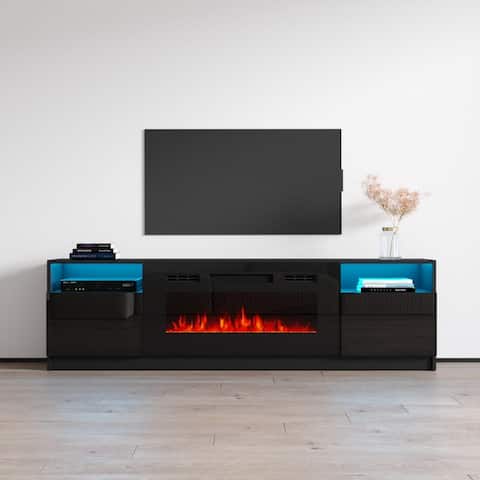 Strick & Bolton Amsden Electric Fireplace TV Stand