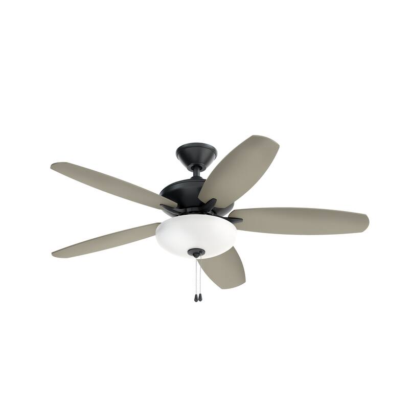 Kichler Renew Select 52 inch LED Ceiling Fan Satin Black with Reversible Blades