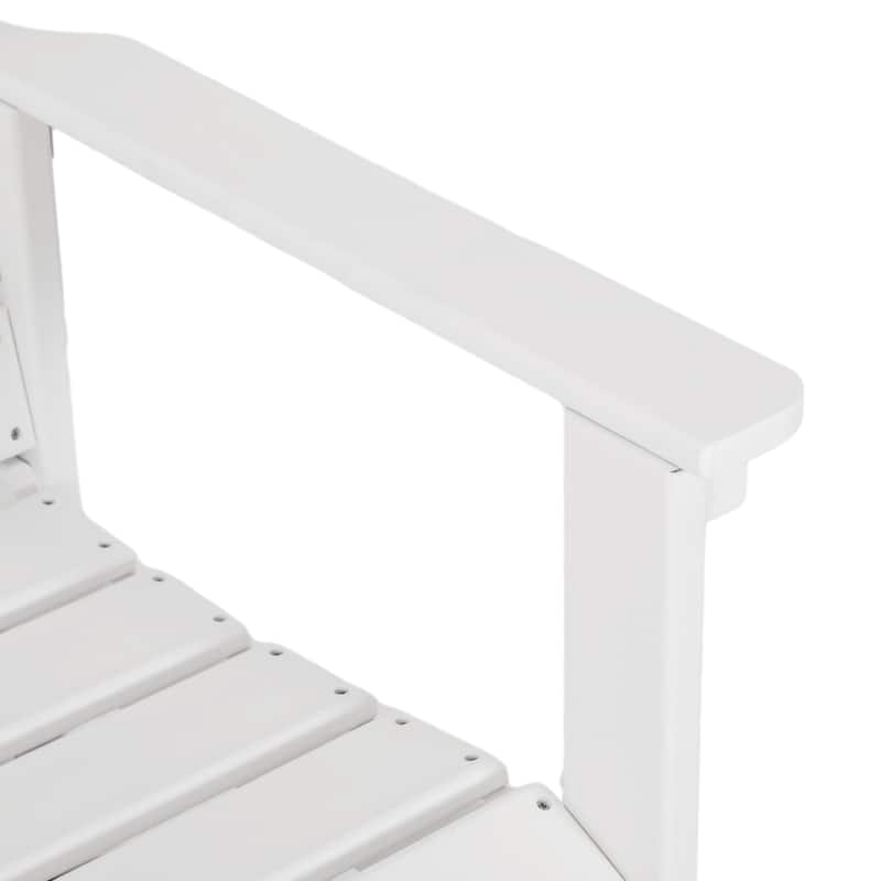 HDPE Love Seat Glider Bench with Slatted Seats Two People - 49.5" W x 27.6" D x 34.3" H