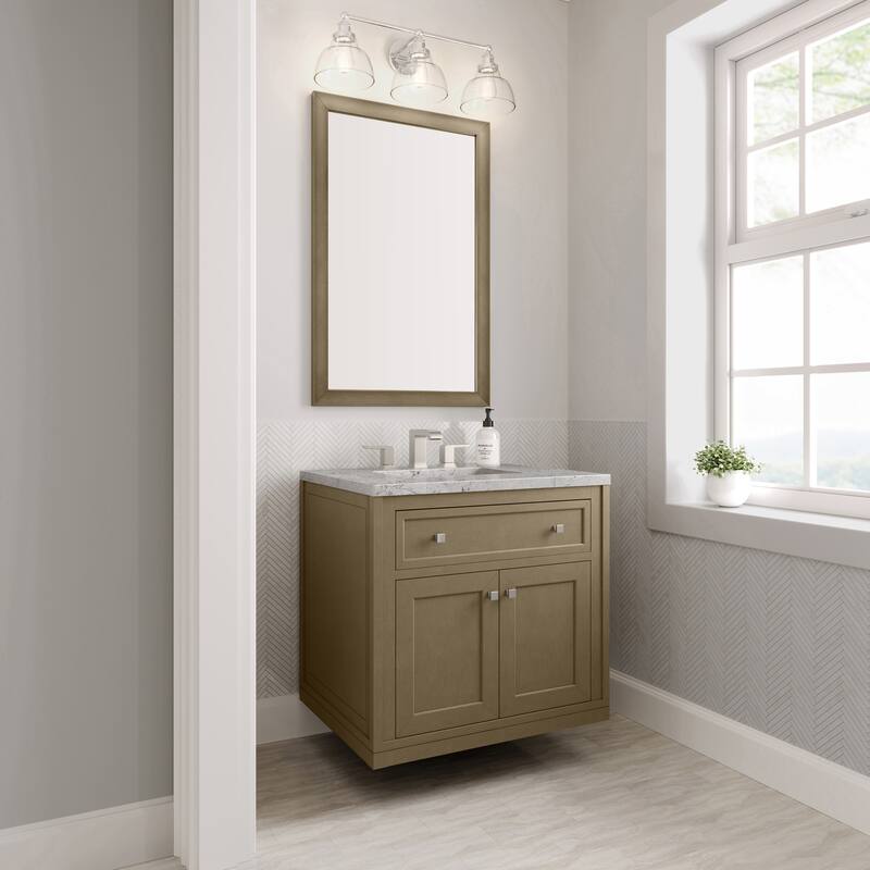 Chicago 30" Single Vanity, Walnut Whisper