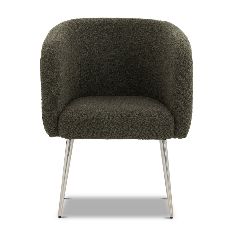 Poly & Bark Boucle Fabric Dining Chair