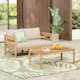 Option Light Teak+Beige Cushion