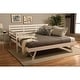 preview thumbnail 6 of 13, Solid Wood Daybed Frame with Twin Pop-Up Trundle Bed