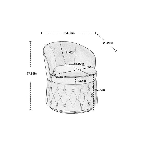 360 Degree Swivel Cuddle Barrel Accent Sofa Chairs, Round Armchairs