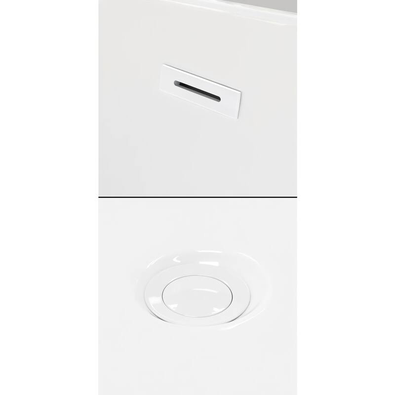 Wyndham Collection WCBTW16630R Grayley 66" Three Wall Alcove Acrylic