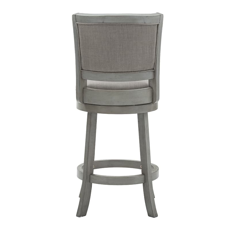 Menas Upholstered Back Swivel Stool by iNSPIRE Q Classic