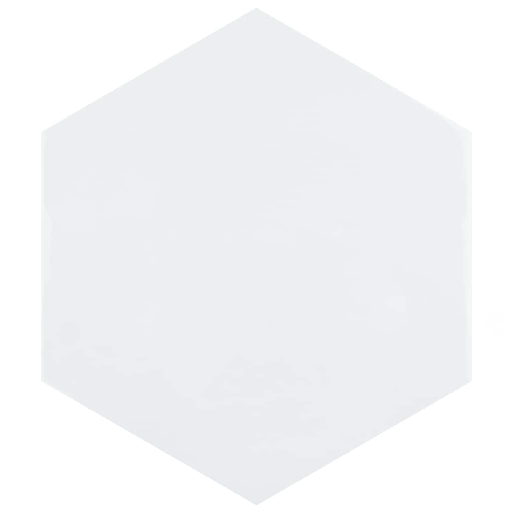 Merola Tile Hexatile Glossy Blanco 7" x 8" Porcelain Wall Tile