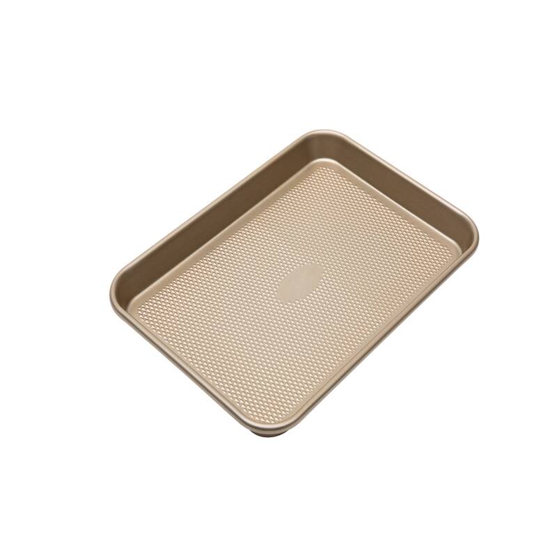 Kitchen Details Pro Series Nonstick Baking Sheet with Diamond Base - Gold - 13.5" x 9.6" x 1"
