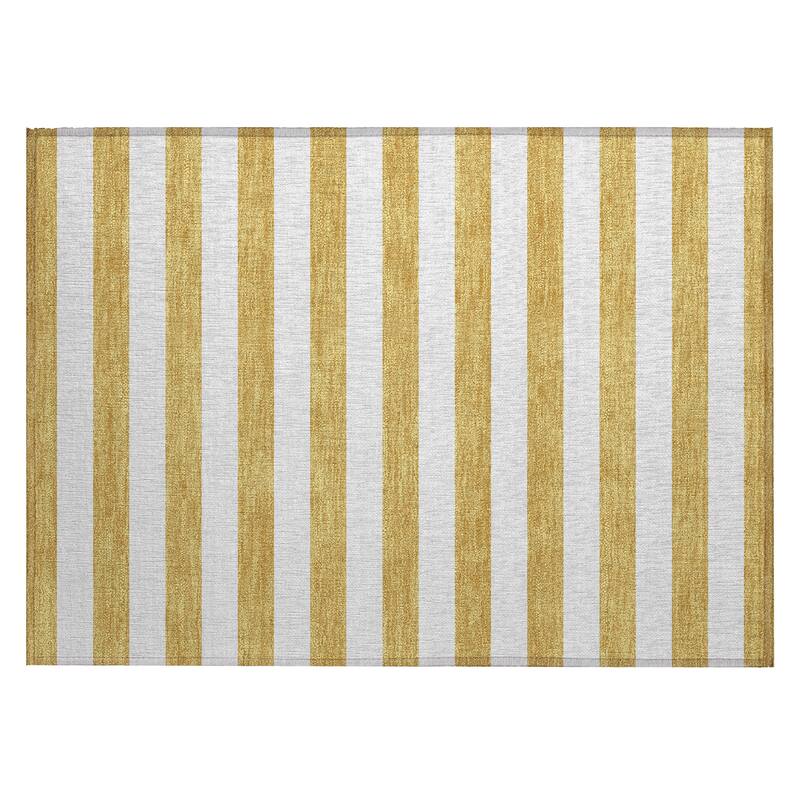 Almiro Stripe Weather Resistant Classic Meets Modern Outdoor Rug