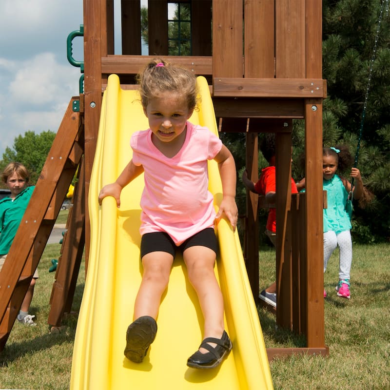 Swing-N-Slide Altamont Wood Outdoor Swing Set with Slide