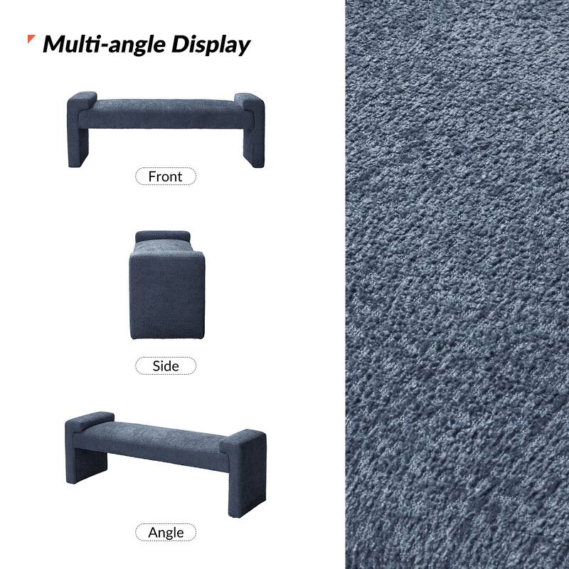 HULALA HOME Roland Modern 58.5''W Upholstered Bedroom Bench