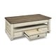 preview thumbnail 4 of 10, Signature Design by Ashley Realyn White/Brown 3-Piece Occasional Table Package - 47" W x 28" D x 18" H