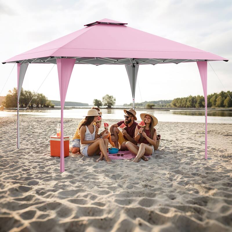 Pop up Gazebo with Portable Carrying Bag 8 Stakes and 4 Wind Ropes