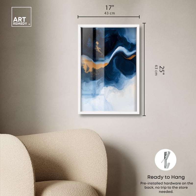Blue Deep I Shadowbox by Art Remedy