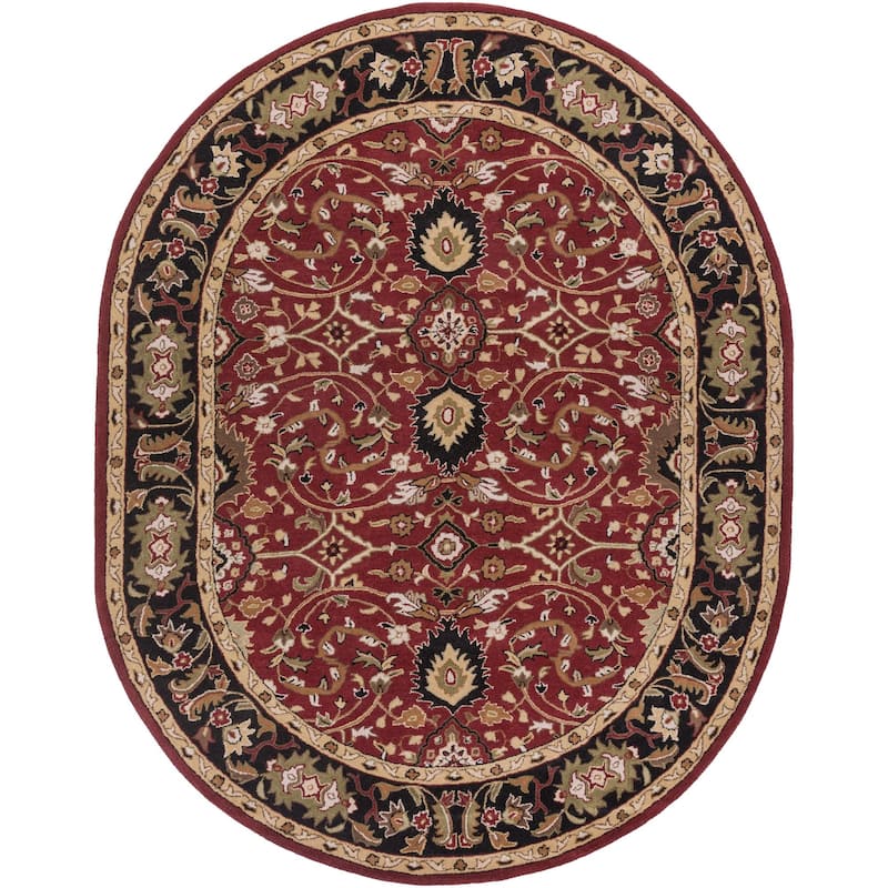 Livabliss Caesar Updated Traditional Border Area Rug