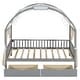 preview thumbnail 28 of 28, Wooden Twin Size Bed With Arched Roof and 2 Drawers