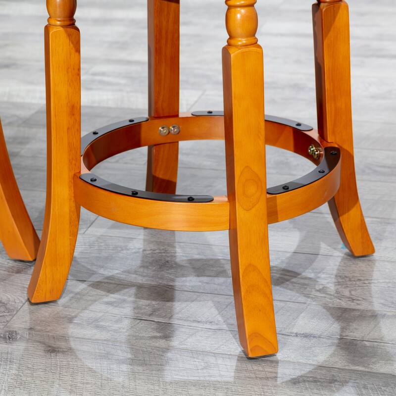 30" Bar Stool, Weathered Gray Finish
