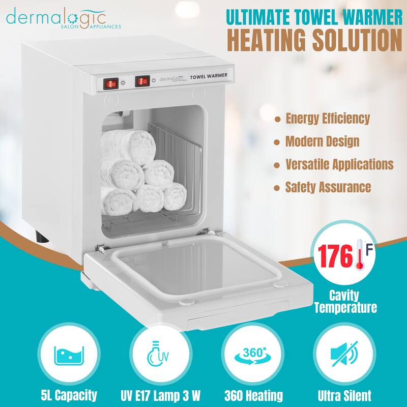 2in1 Towel Warmer UV Sterilizer (5L) for Salon Spa Beauty Massage and Home Use - N/A