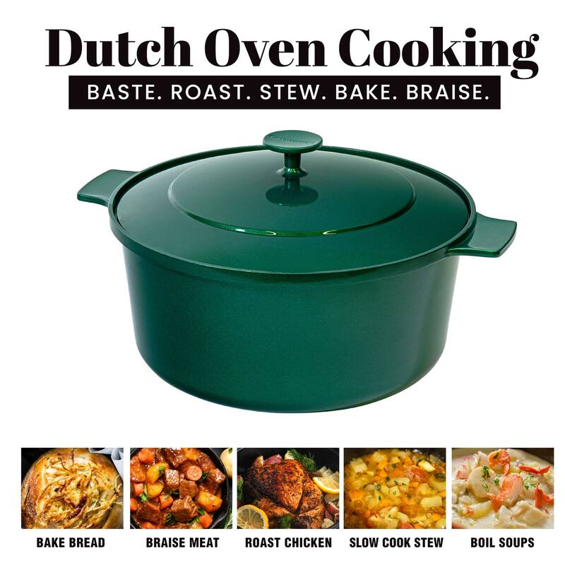 Granitestone Dutch Oven 5 Qt Nonstick Cooking Pot With Lid