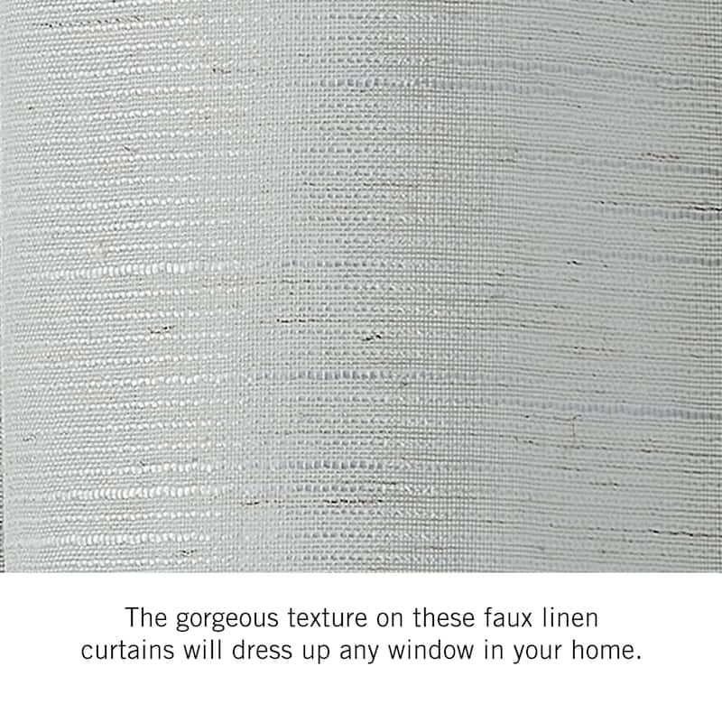 Nautica Erasmus Sheer Rod Pocket Window Curtain Panel Pair