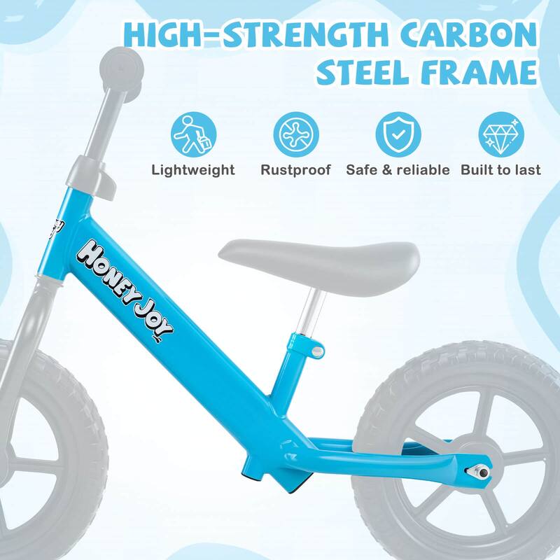 Honeyjoy 11” Lightweight Toddler Balance Bike, Tool-Free Adjustable - See Details