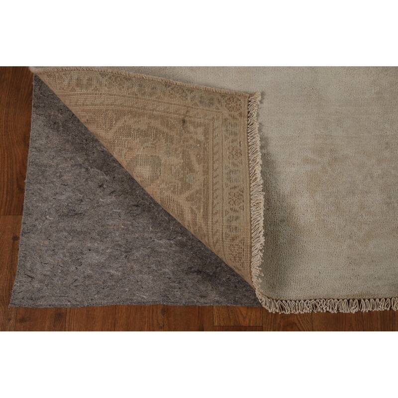 Distressed Tabriz Persian Vintage Rug Bedroom Handmade Wool Carpet - 6'6" x 10'4"