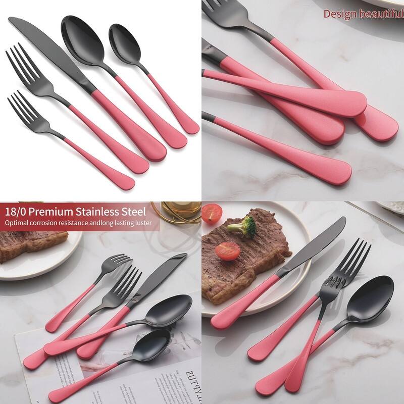 20 Piece 18/0 Stainless Steel Flatware Cutlery Set Service for 4,Mirror Finish