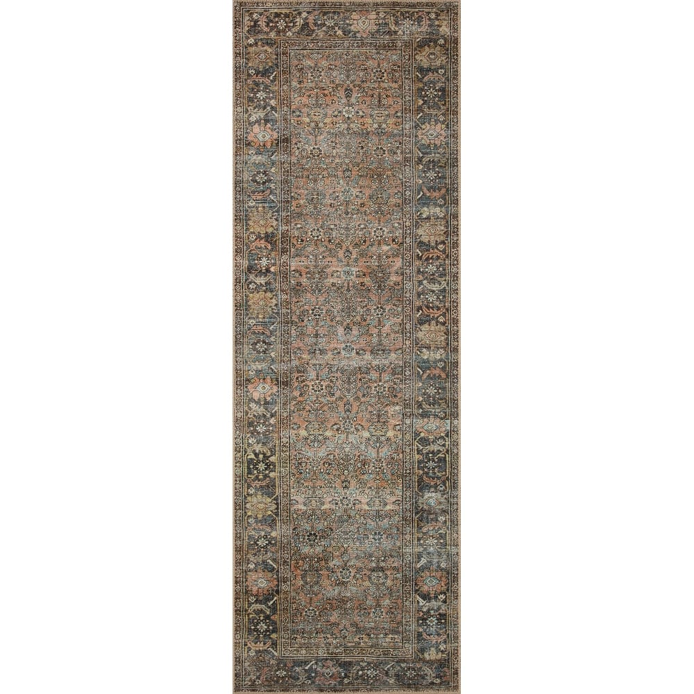 Alexander Home Bella Distressed Floral Area Rug