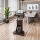 preview thumbnail 2 of 17, Techni Mobili Adjustable Sit-to-Stand Rolling Laptop Cart with Tilt Top and Storage Chocolate
